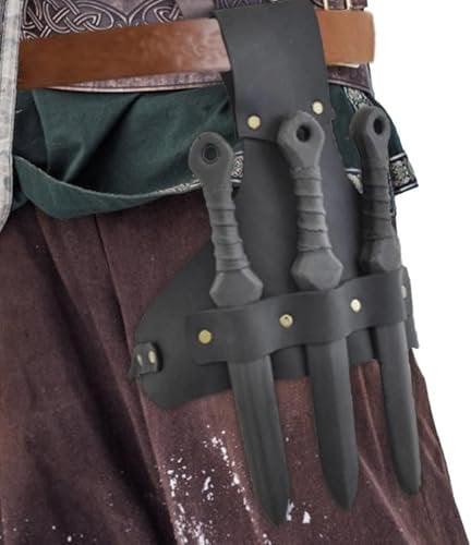 Generisch - PU Leder Mittelalter Dolche Frosch - Vintage Leder Scheide, Fantasie, Historisch, Cosplay Zubehör
