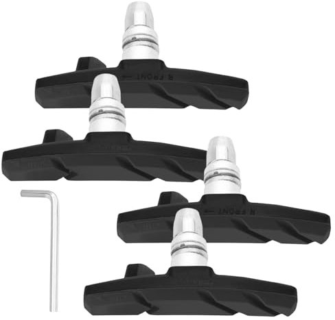2 Pairs Bike Brake Pads,Brake Pads For Bicycle,Brake Pads Spacers For Caliper Transport Bleed Blocks,Premium Bike Brake Pads,Brake Blocks,V Brake Pads With Installation Tool (70 MM)