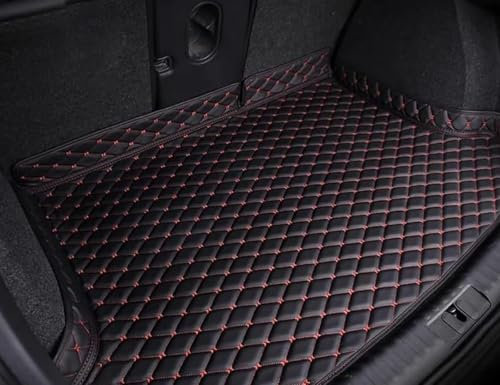 Alfombrilla Maletero Coche para Seat Leon ST/Leon FR (2020 2021 2022 2023 2024), Accesorios de Almohadilla de protección para Maletero Impermeables,2 Blackred