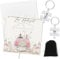 Geldgeschenk Hochzeit Verpackung mit Umschlägen,Hochzeitskarte Geldgeschenk Hochzeitsgeschenke für Brautpaar,Personalisierte Hochzeitskarte Geldgeschenk Glückwunschkarte mit Mr & Mrs Schlüsselanhänger