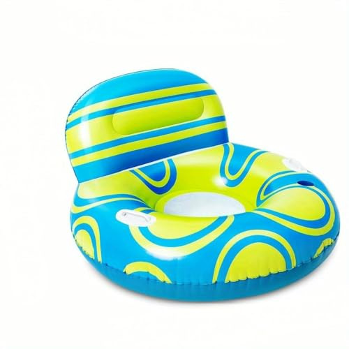 YCVAWEOD Aufblasbarer Pool Float Lounger Flussrohr schwimmender Stuhl Sofa Big Rückenlehne Blase Floaties Lake Floß Lounge Griff Tasse LWX