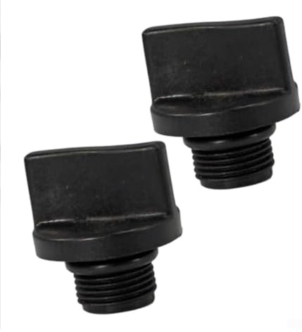 Ablassschrauben passend für die Modelle SPS25, SPS50, SPS75 und SPS100, mit O-Ringen, Ersatz-Ablassschraube, Schwarz, 2 Stück