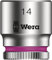 Wera 05003513001 Zyklop Steckschlüsseleinsatz 8790 HMA, mit 1/4-Antrieb, 14.0 mm