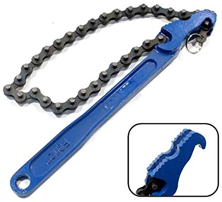 G Chiave A Catena per Filtro DELL'OLIO in Acciaio FORGIATO Reversibile 300 mm