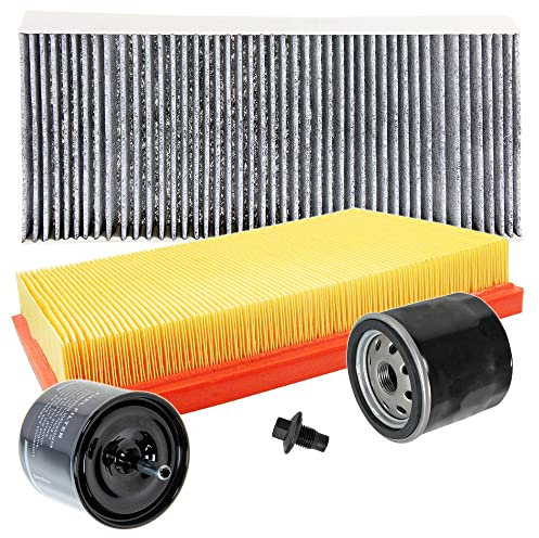 Inspektionspaket SET B 1x Ölfilter 1x Luftfilter 1x Innenraumfilter (Pollenfilter) mit Aktivkohle 1x Kraftstofffilter 1x Ölablass-Schraube 1x Dichtring für Ölablass-Schraube