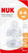 NUK First Choice+ Silicone Replacement Teats | 0-6 Months with Small Feed Hole | 2 Count