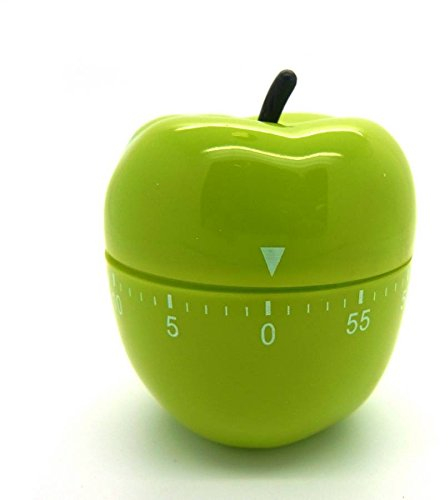 Eieruhr Kurzzeitmesser Wecker Küchentimer Küchenuhr Schaltuhr Timer Kochhilfe Walzen-Apfel grün