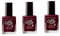 3 x Avon Gel Shine Nail Enamel ~ WINE AND DINE ME 10ml