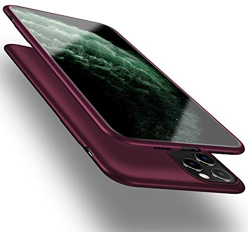 X-level iPhone 11 Pro Max Case, [Guardian Serie] Slim Fit Soft TPU Ultra Thin Mobile Phone Cover Matte Finish Coating Grip Phone Case for Women Compatible iPhone 11 Pro Max 6.5- Wine Red