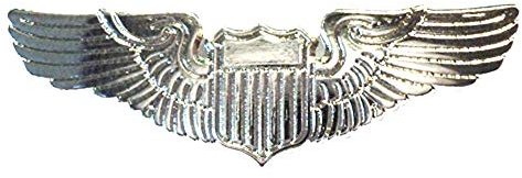 Mainly Metal Weißer Metall-Anstecker (35 mm), anlaufgeschützt, Aircrew Captain, RAF, USAF