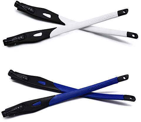 HKUCO Weiß/Dunkelblau Ersatzgläser Beine für Oakley Crosslink Rahmen für Brillen