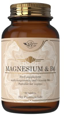 Sky Premium Life Magnesium with Vitamin B6 Food Supplement – 60 Tablets