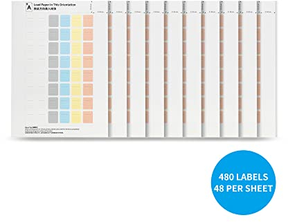 JJC 480 SD-Speicherkarten-Etiketten, A4, Drucker-Etiketten, Papier-Aufkleber, selbstklebend, für SD XQD CFexpress Typ-B-Karten, Markierung – Tintenstrahldrucker & Handschrift unterstützt