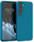 kwmobile Cover per Samsung Galaxy S22 Custodia - Back Case per Smartphone in Silicone TPU - Protezione Gommata - blu indaco