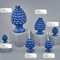 Ingrosso e Risparmio Sizilianische Zapfen, blau, aus Keramik, verschiedene Größen und Arten, Gastgeschenke für Hochzeit, Thema (C1B875X323)