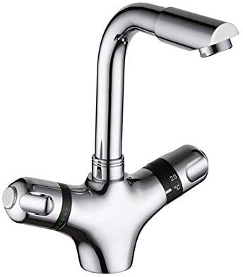 Mitigeur thermostatique cuisine évier plat monotrou robinet eau chaude et froide cuisine thermostat robinet robinet