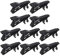 Be In Your Mind 10PCS 6mm Microphone Lapel Tie Clips Mini Portable Metal Mic Clamp Holder for Lapel Lavalier Microphone Replacment Fasteners Black