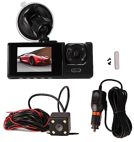 Dashcam Vorne Hinten, 170° Weitwinkel 1080p Full HD Dashkamera, Nachtsicht, WDR, Unfallsperre, Loop-Aufnahme, Parkmonitor