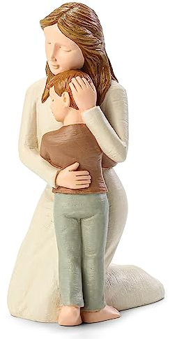 Carracci Mutter und Sohn Figuren, geformte handbemalte Mutter und Sohn Statuen Geschenke für Muttertag, Jahrestag, Geburtstag