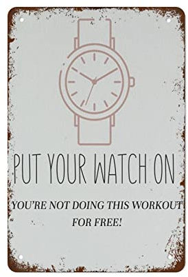 Gym Poster Gym Wall Art Funny Gym Poster Personalisiertes Gym Poster 5.5x8 inch Wall Decor Retro Art Tin Sign Funny Decorations for Home Bar Pub Cafe Farm Room Metal Poster