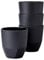 Mepal – Becher 4 Stück Silueta – Tee- und Kaffeebecher – Spülmaschinen- und mikrowellenfest – Geschirr – 200 ml – Nordic black