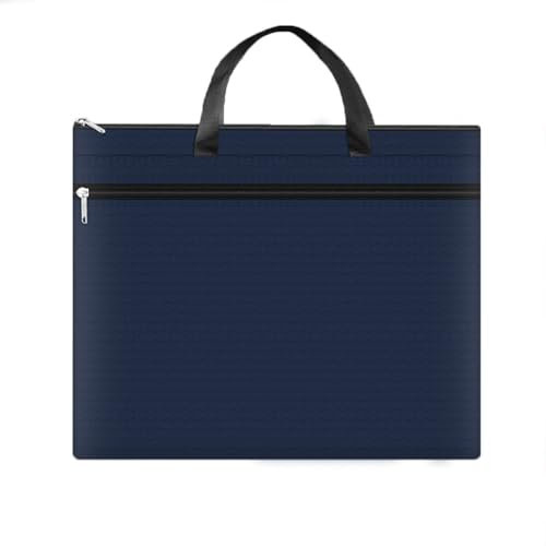 Oaygat Borsa porta documenti A3 Borsa portadocumenti artistica con cerniera Borsa portadocumenti di grande capacità Borsa in tessuto Oxford impermeabile Borsa portadocumenti per cartelle di file Borsa