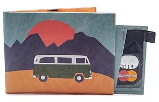 Paprcuts RFID Pro Portemonnaie | Kartenetui mit RFID Schutz für 12 Karten, Scheine & Münzen | Vegan | Wasserabweisend & Reißfest | Vanlife | Roadtyping Koop