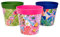 Hum Flowerpots, Juego de 3 macetas de plástico para Interiores y Exteriores, 15 cm, diseño Floral