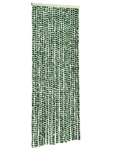 vidaXL Tenda Antimosche Verde e Bianca 100x200 cm in Ciniglia