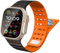 TiMOVO Cinturino magnetico compatibile con Apple Watch 49/45/46/44/42mm Uomo Donna, cinturino sportivo magnetico in silicone per iWatch Ultra 2 Ultra SE Serie 10 9 8 7 6 5 4 3 2 1, Arancione Nero