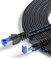 Ercielook Cat 8 Câble Ethernet 18 m – Nylon Tressé Câble Réseau 40Gbps 2000MHz Plat STP RJ45 LAN Câble Compatible avec Routeur Modem Switch