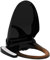 YU YUSING Siège de Toilette Intelligent Bidet avec Buse, Bidet Chauffant, avec Système d'Abaissement Automatique, Pression d'Eau Réglable, Séchage à l'Air Chaud, Noir