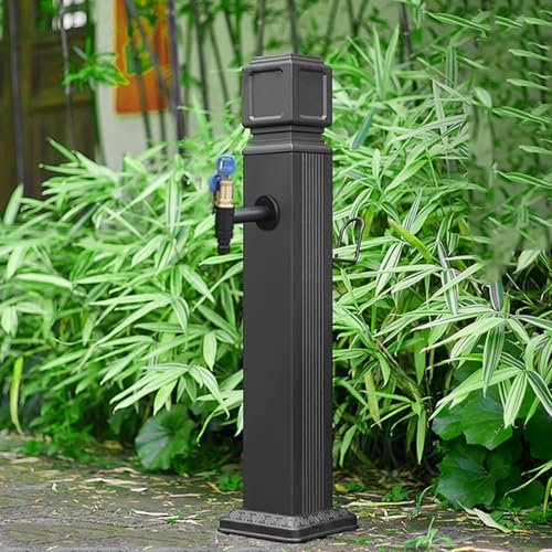 Colonne d'eau de jardin extérieure en acier inoxydable avec robinet colonne d'eau verticale pour robinet de ferme Colonne d'eau extérieure anti-gel pour jardin
