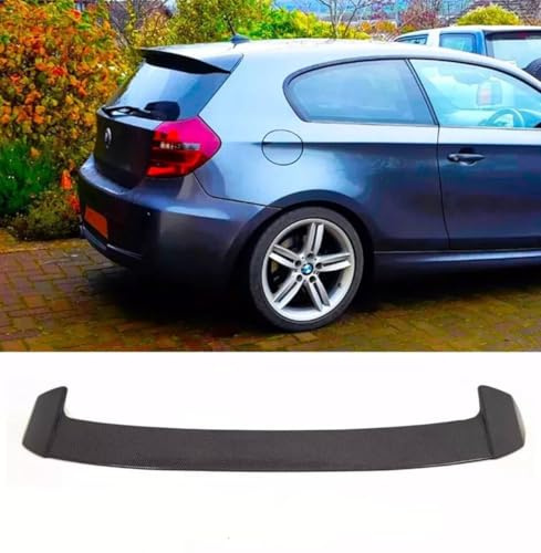 For Auto Perfectionists UK Rear Roof Spoiler Wing Lip Compatible With BMW 1 Series E81 E87 M Sport 2004-2013 ABS Carbon Fibre