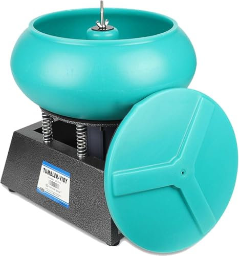 ZHLINGQ Vibratory Tumbler Polisher, Vibrating Polishing Drum, Professional Rock Tumbler Kit, Vibration Polishing Machine, For Grinding and Polishing Workpiece Surface, Jewelry Accessories,12L/3.17gal