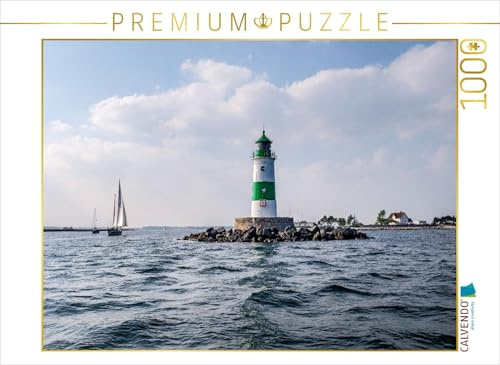 CALVENDO Puzzle Leuchtrum mit der Lotseninsel Schleimünde | 1000 Teile Lege-Größe 64 x 48 cm Foto-Puzzle für glückliche Stunden