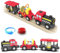 DxxD Batteriebetriebenes Zugset Kinder, Eisenbahn Elektrische lok Holzeisenbahn Zug (magnetische Verbindung), Lokomotivzug Kompatibel mit Thomas, Brio, Geschenk Zugspielzeug für Kleinkinder ab 3+