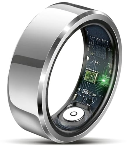 Beafon, felixx, Smart Ring, SR6, Silber, Größe 11, (64,6mm), Fitness Tracking, Herzfrequenz, Blutdrucküberwachung, Schrittzähler, IP68, Bluettooth, Edelstahl,inkl. Ladebox, Akkulaufzeit bis 7 Tage