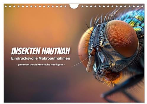 Insekten hautnah (Wandkalender 2026 DIN A4 quer), CALVENDO Monatskalender: Detailreiche und beeindruckende Makroaufnahmen (CALVENDO Tiere)