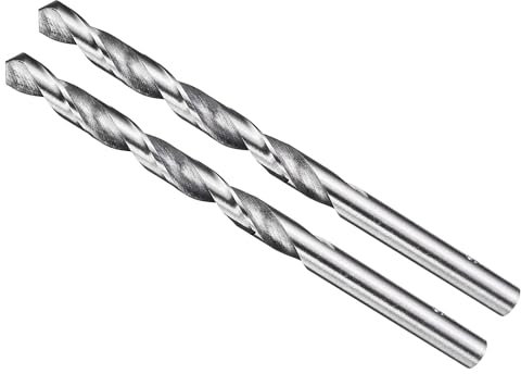 METALLIXITY Drill Bit (5.5mm) 2Pcs, 4241 High-Speed Steel Straight Shank Uncoated (Bright) 118° for Wood Plastic Iron Copper Aluminum Low Soft Metal