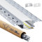 HOOLED 26 x LED Trockenbauprofil 2m - LED Aluminium Profil Schiene Unterputz mit Diffusor - Einbaukanal für indirekte Deckenbeleuchtung, Gipskarton, Wand und Decke