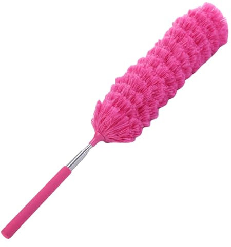 Teleskop-Staubwedel, ausziehbarer Staubwedel, Reiniger für einziehbare Bürsten | Flexibles und faltbares Reinigungswerkzeug, Spinnennetz und Decken-Staubwedel mit ergonomischer Teleskopstange für a