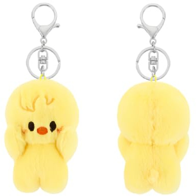 EIROVYA 10 cm Stray Kids Porte-clés en peluche MAGNET série « ATE » SKZoo Porte-clés mignon porte-clés pendentif,porte-clés en peluche stray kids série pour les fans (Bbokari)