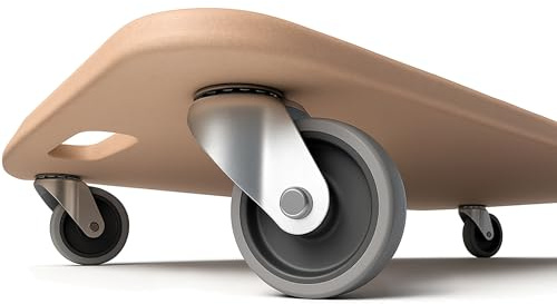 BigDean 2 Plattformwagen bis 250kg belastbar Rollbrett - schonende Rollen | Transportroller Möbelroller Rollbrett Umzugsroller mit bodenschonenden TPE-Rollen