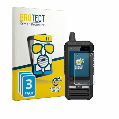 BROTECT Entspiegelungs Schutzglas für Uniwa F80S (3 Stück) Schutzfolie Panzer Folie Glas Matt [Extrem Kratzfest 9H, Anti-Reflex, Anti-Fingerprint]