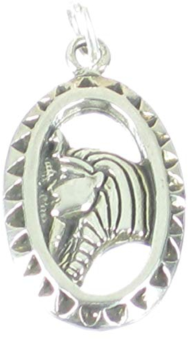 Tutanchamun Pharao Sterling Silber Charm-Anhänger .925 x 1 Pharaonen