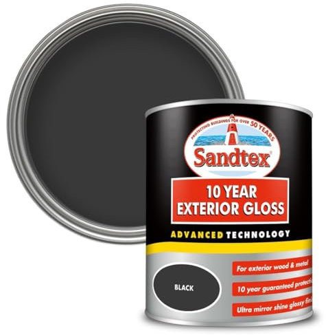 Sandtex 750Ml 10 Year Exterior Gloss Charcoal Black
