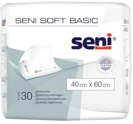 SENI Soft Basic Bettschutzunterlage 40x60 cm 30 St