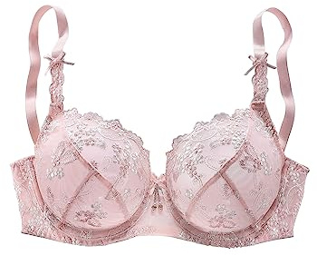 Lascana Damen Bügel-BH | ohne Wattierung, Spitze, Perlenanhänger, verstellbare Träger und Rückenverschluss für optimalen Halt, Bügel im Dirndl-Schnitt