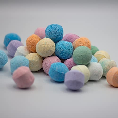 Lot de 60 mini bombes de bain aux parfums assortis